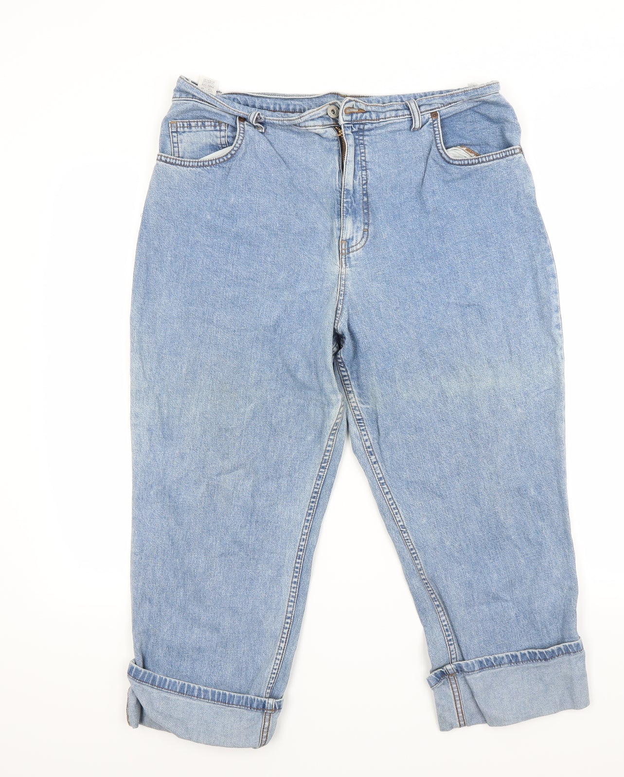 Marks and Spencer Womens Blue   Capri Jeans Size 18 L22 in