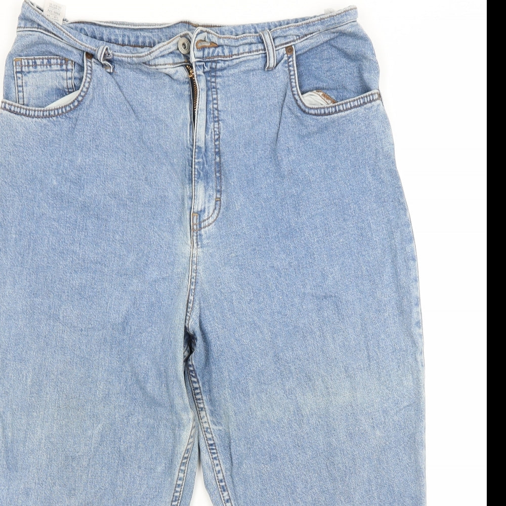 Marks and Spencer Womens Blue   Capri Jeans Size 18 L22 in