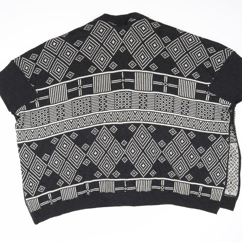 H&M Womens Black   Pullover Jumper One Size