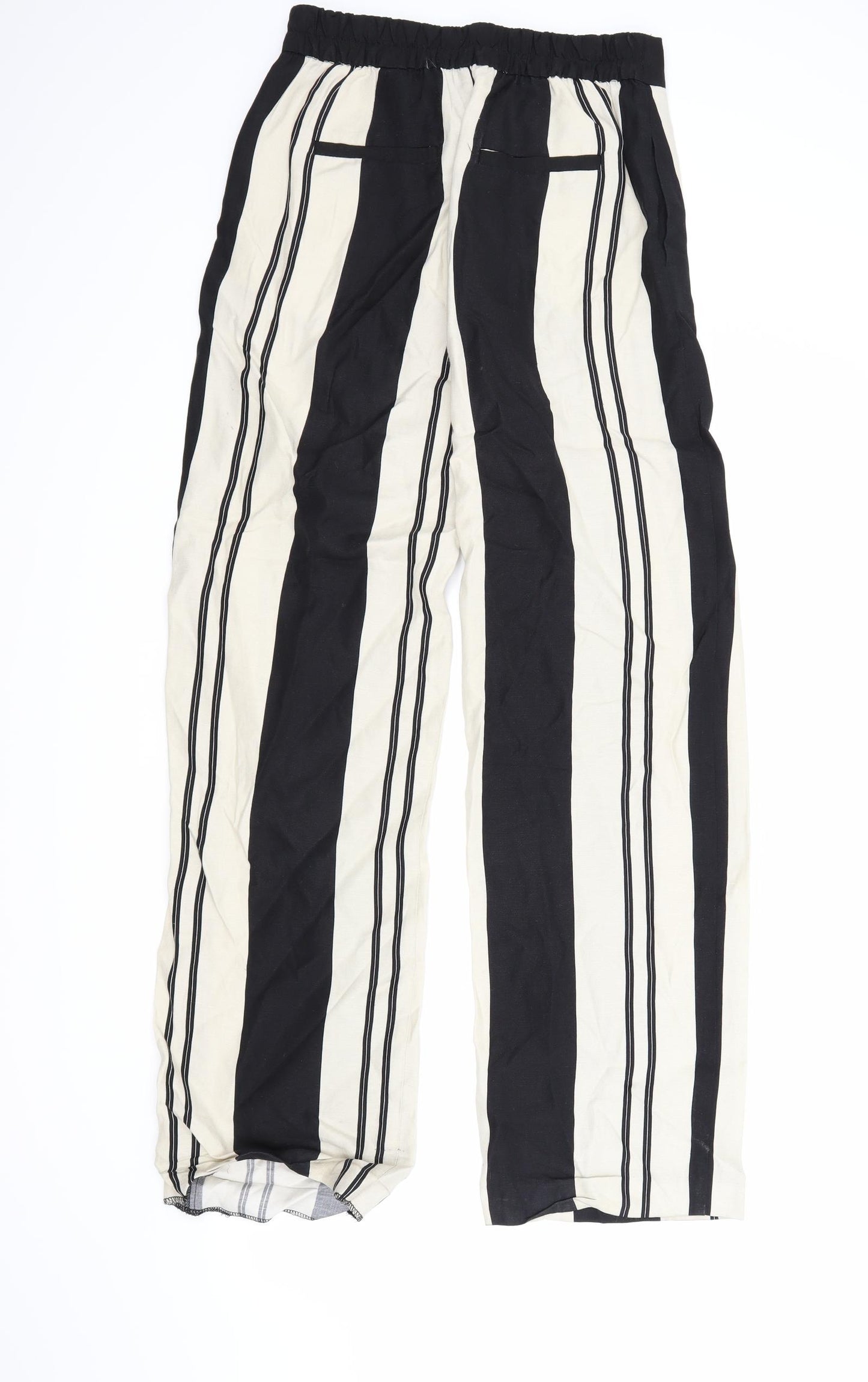 Zara Womens Beige Striped  Trousers  Size S L28 in