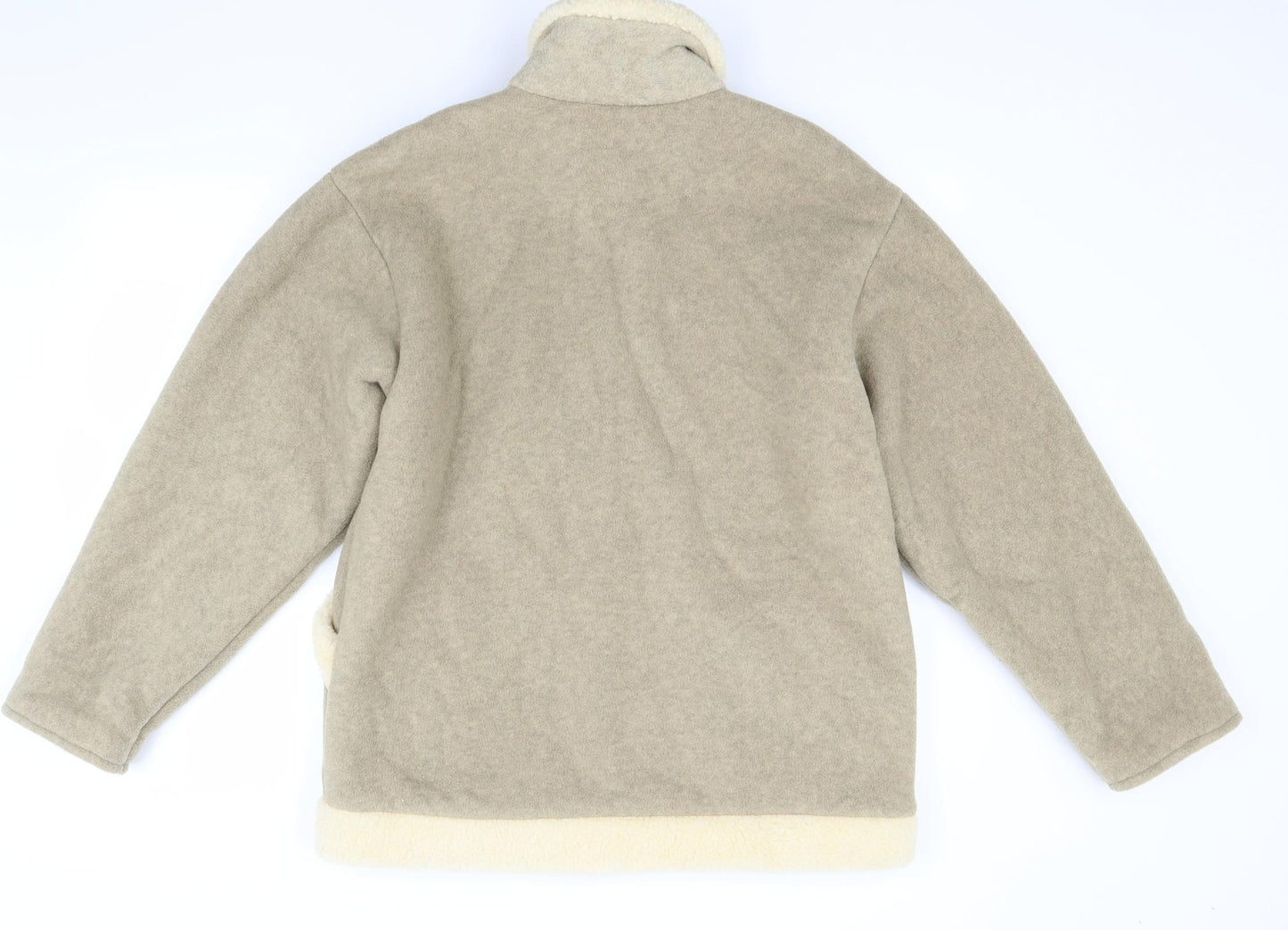 Countryflair Womens Beige  Fleece Jacket Coat Size M