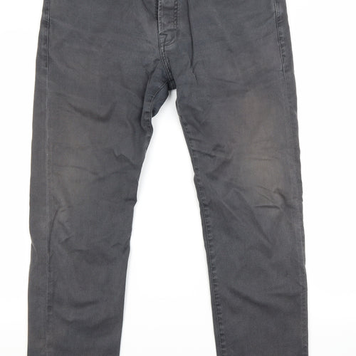 Ted Baker Mens Black  Denim Straight Jeans Size 34 L29 in