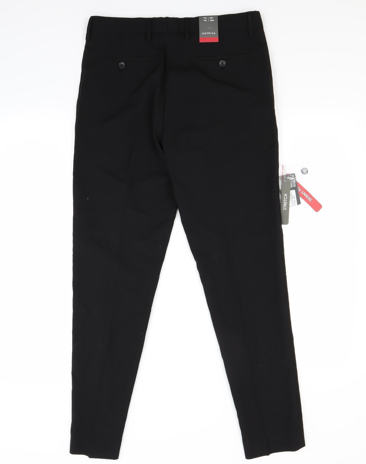 Primark Mens Black   Trousers  Size 30 L30 in