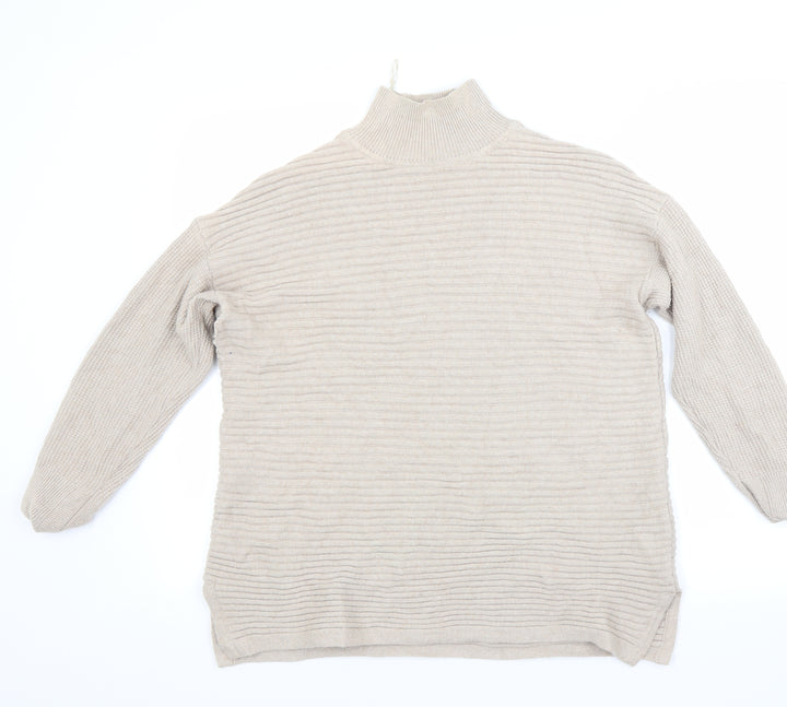 Monsoon Womens Beige Pullover Jumper Size M