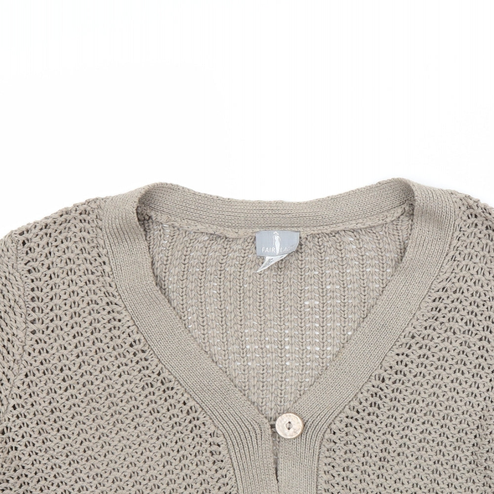 Fair Lady Womens Brown   Cardigan Jumper Size 18