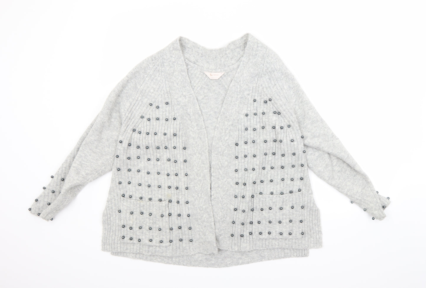 TU Womens Grey   Cardigan Jumper Size 14