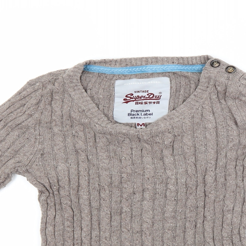 Superdry Womens Brown   Pullover Jumper Size M