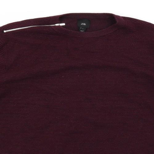River Island Womens Red   Pullover Jumper Size L