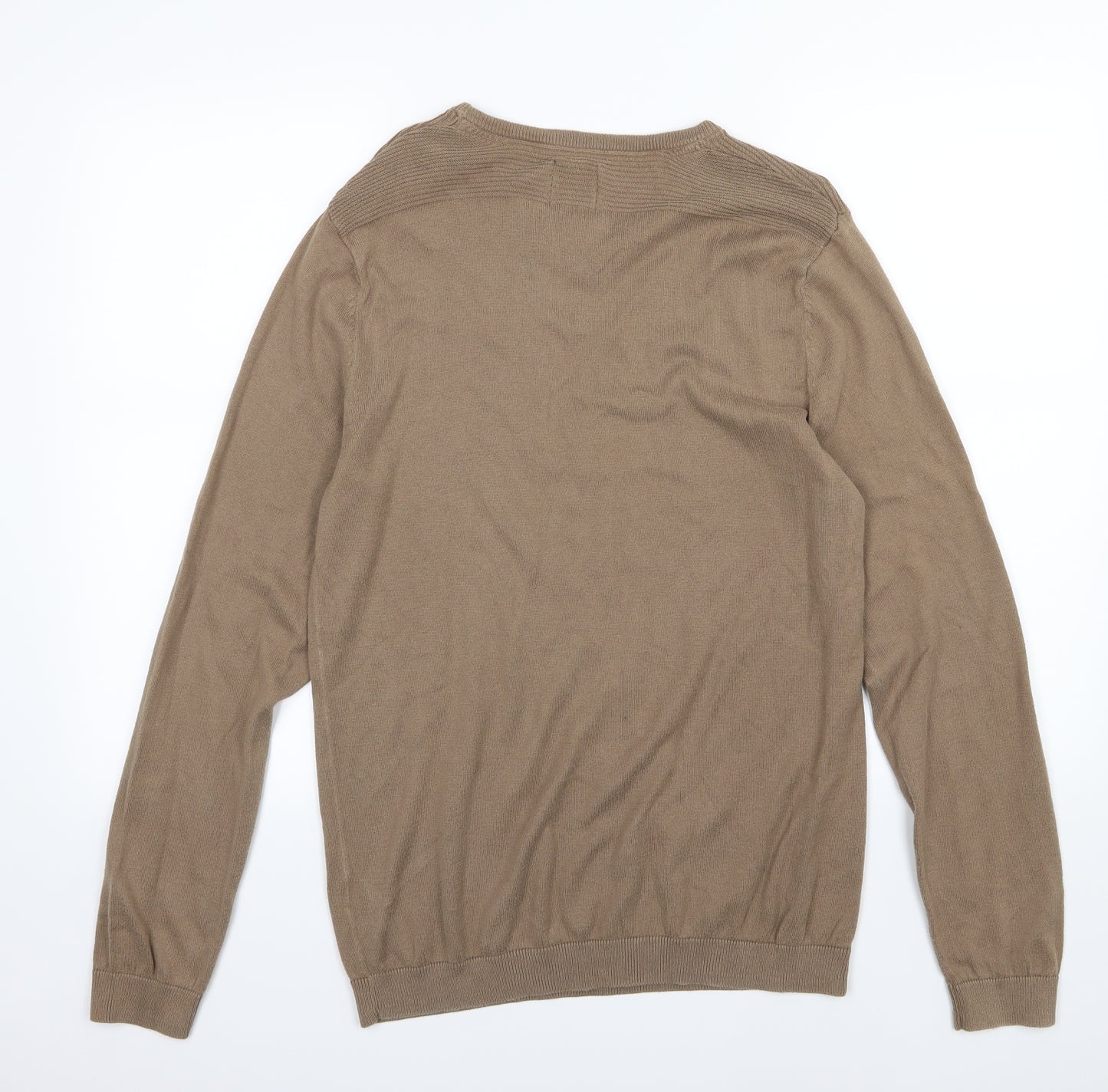 Burton Mens Brown  Knit Pullover Jumper Size M