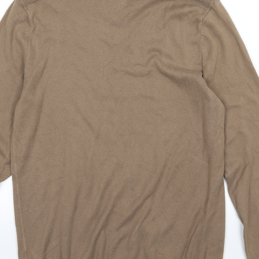 Burton Mens Brown  Knit Pullover Jumper Size M