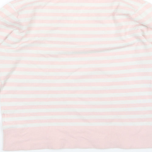 Paolo Feretti Womens Pink Striped Knit Pullover Jumper Size M