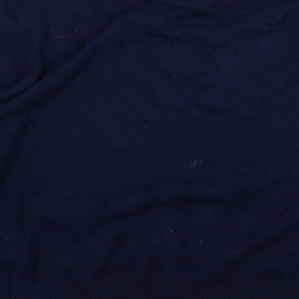 Easy Mens Blue  Knit Pullover Jumper Size 2XL