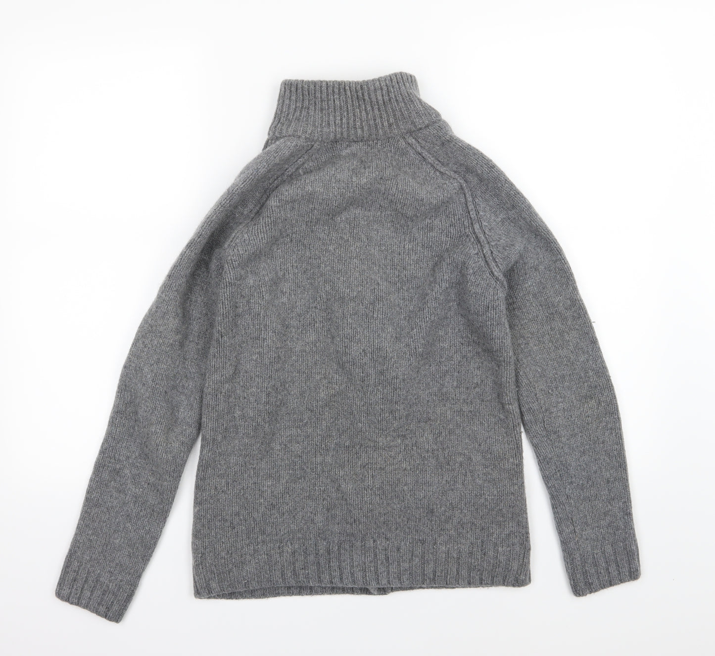 Reflectory Mens Grey Geometric Knit Cardigan Jumper Size S