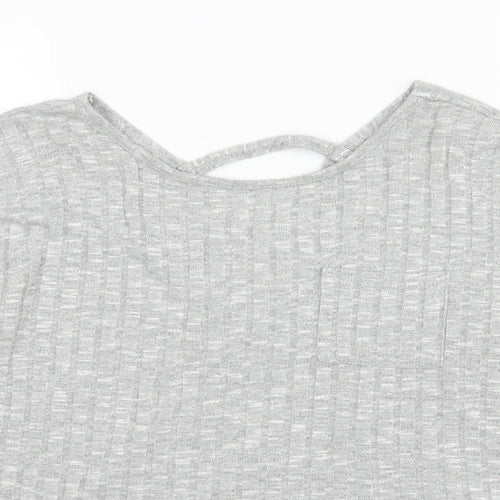 Papaya Womens Grey  Knit Pullover Jumper Size S