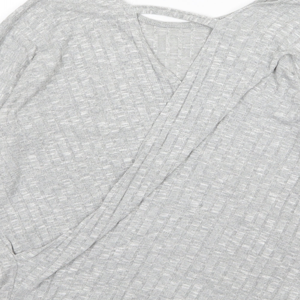Papaya Womens Grey  Knit Pullover Jumper Size S