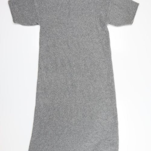 Zara Womens Grey  Knit Jumper Dress  Size S