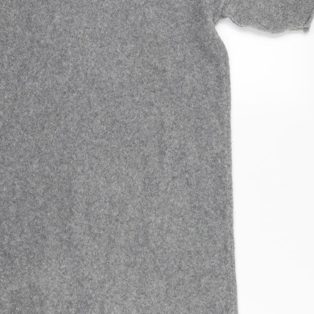 Zara Womens Grey  Knit Jumper Dress  Size S