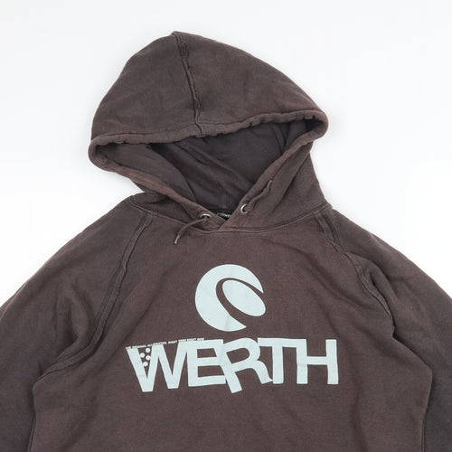 Peter Werth Mens Brown  Jersey Pullover Hoodie Size 2XL