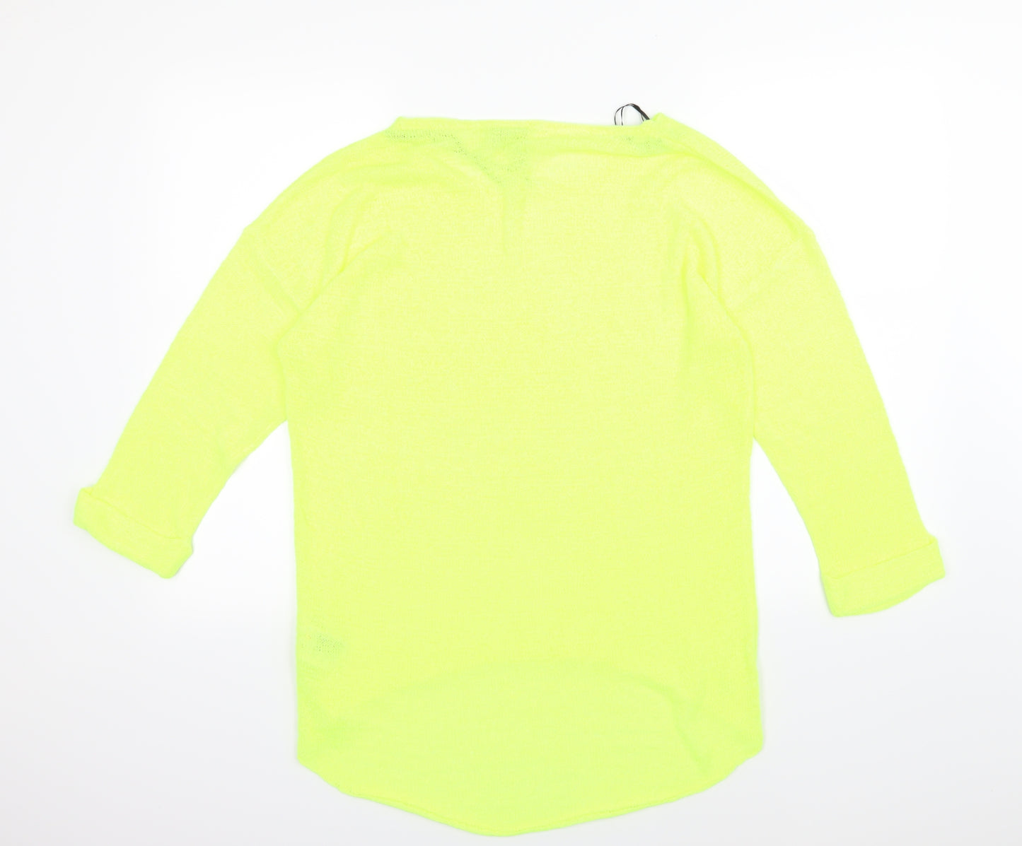 Divided by H&M Womens Yellow  Knit Pullover Jumper Size S