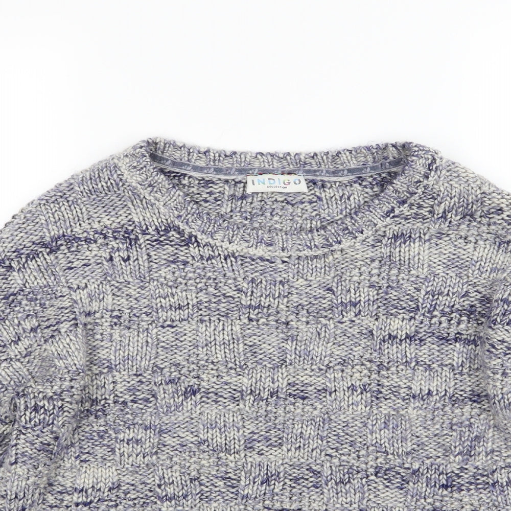 Marks and Spencer Womens Blue  Knit Pullover Jumper Size 14