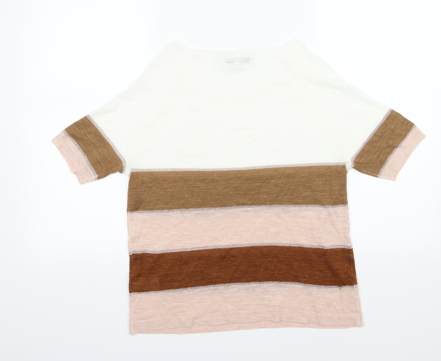 NEXT Womens Multicoloured Striped Knit Pullover Jumper Size 12