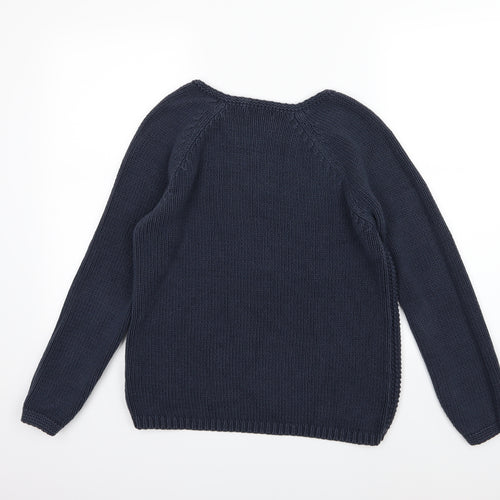 Marks and Spencer Womens Blue  Knit Pullover Jumper Size 14