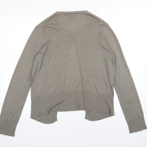 Jigsaw Womens Brown  Knit Cardigan Jumper Size XL