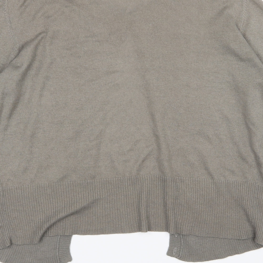Jigsaw Womens Brown  Knit Cardigan Jumper Size XL
