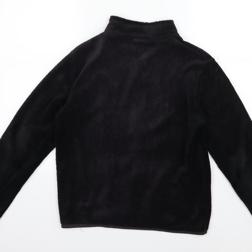 Avenue Womens Black  Fleece Jacket  Size 10
