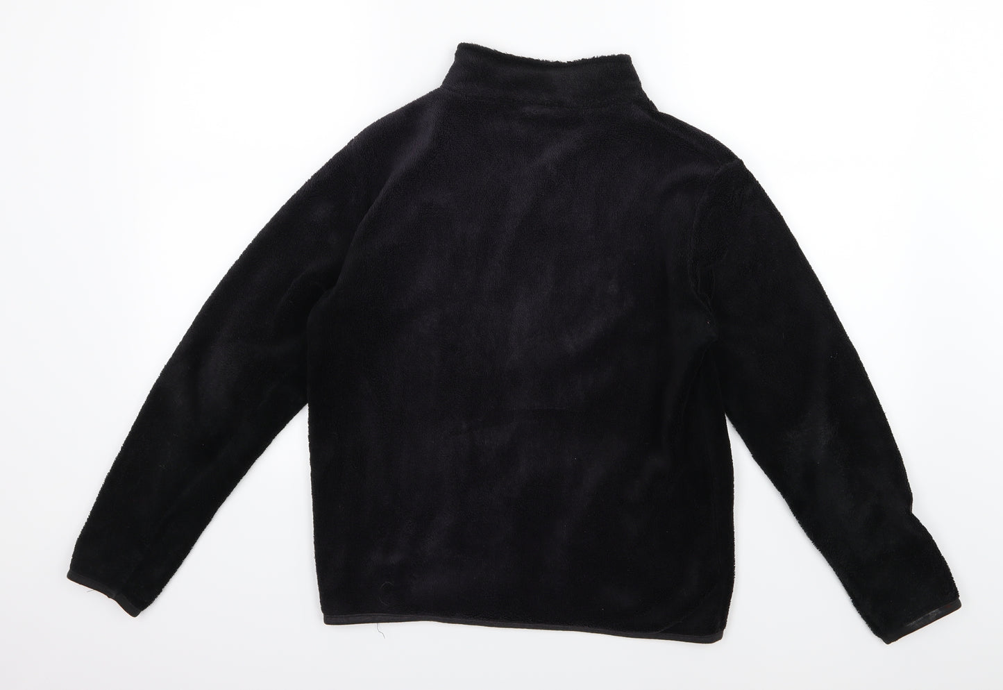 Avenue Womens Black  Fleece Jacket  Size 10