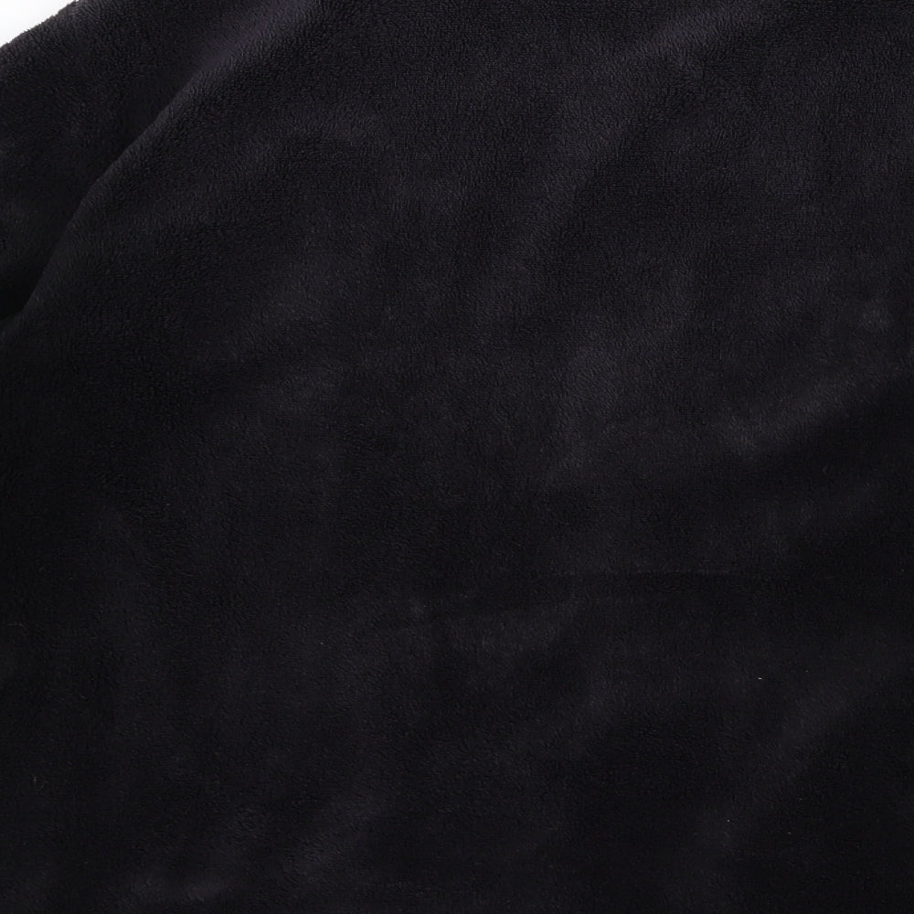 Avenue Womens Black  Fleece Jacket  Size 10
