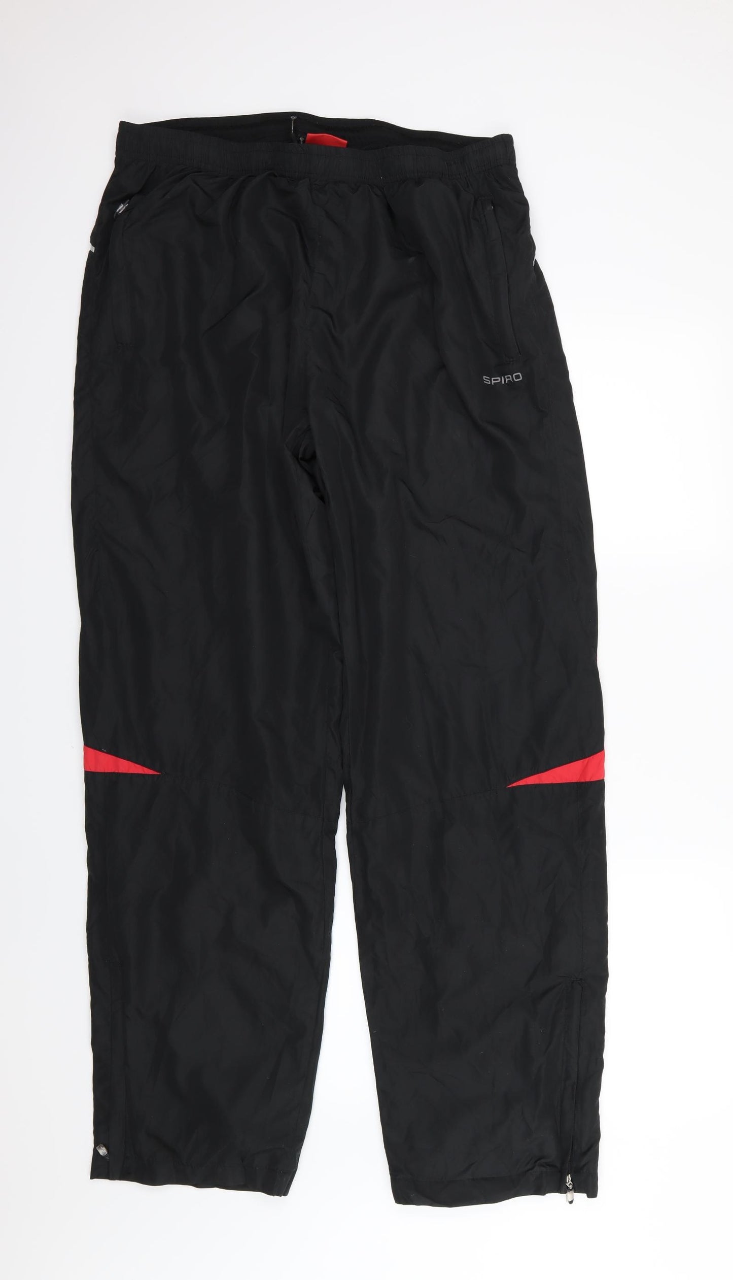 SPIRO Mens Black    Trousers Size 3XL L33 in