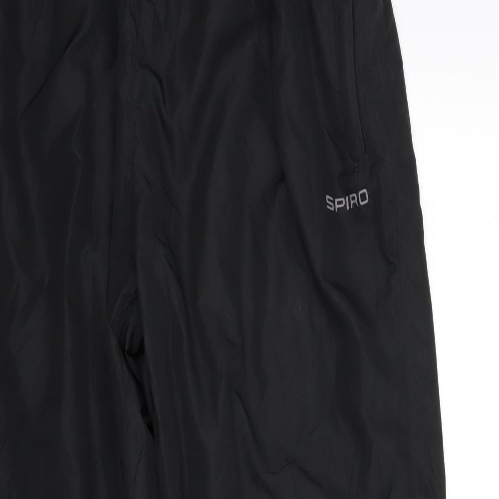 SPIRO Mens Black    Trousers Size 3XL L33 in
