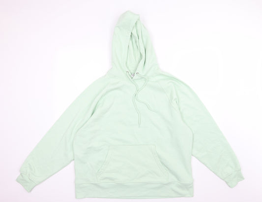 Divided by H&M Womens Green  Jersey Pullover Hoodie Size S