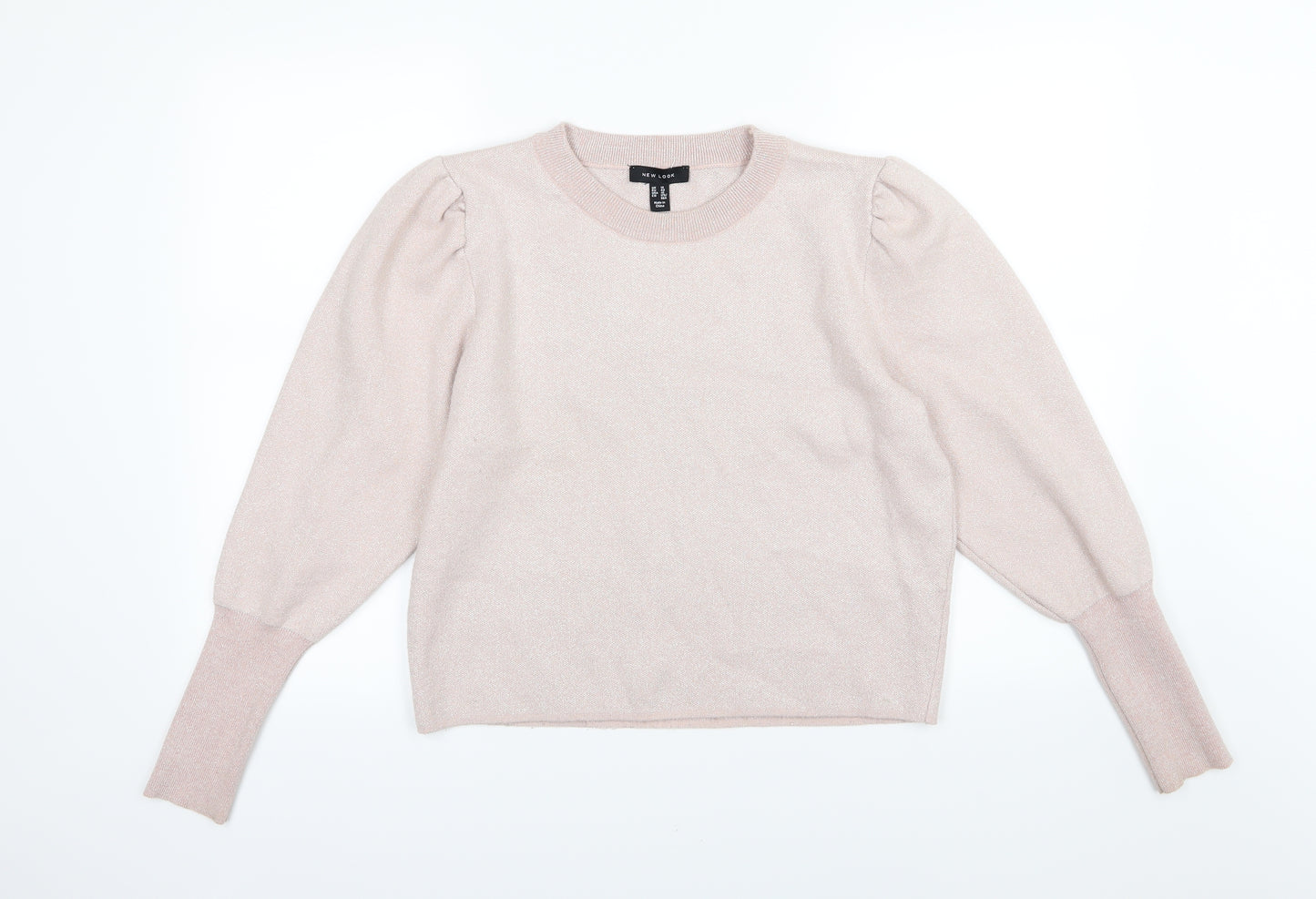 New Look Womens Pink  Knit Pullover Jumper Size 14