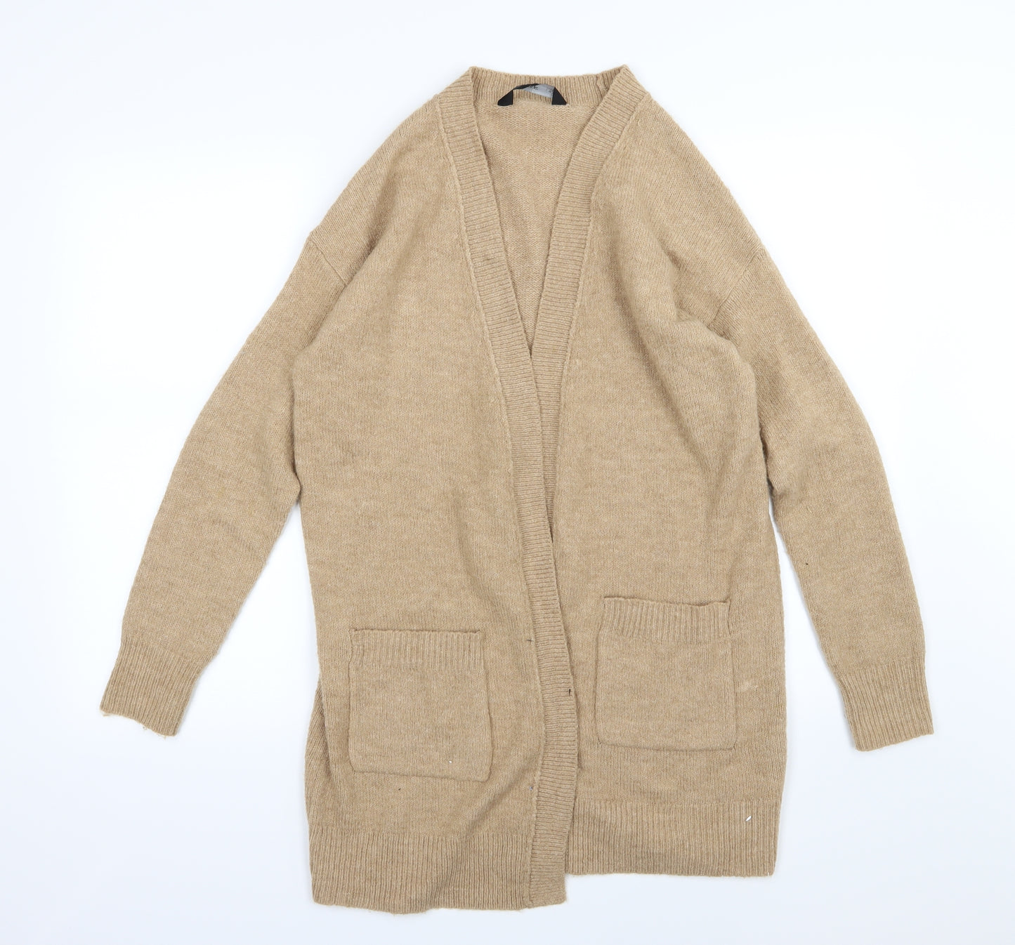F&F Womens Brown  Knit Cardigan Jumper Size 10