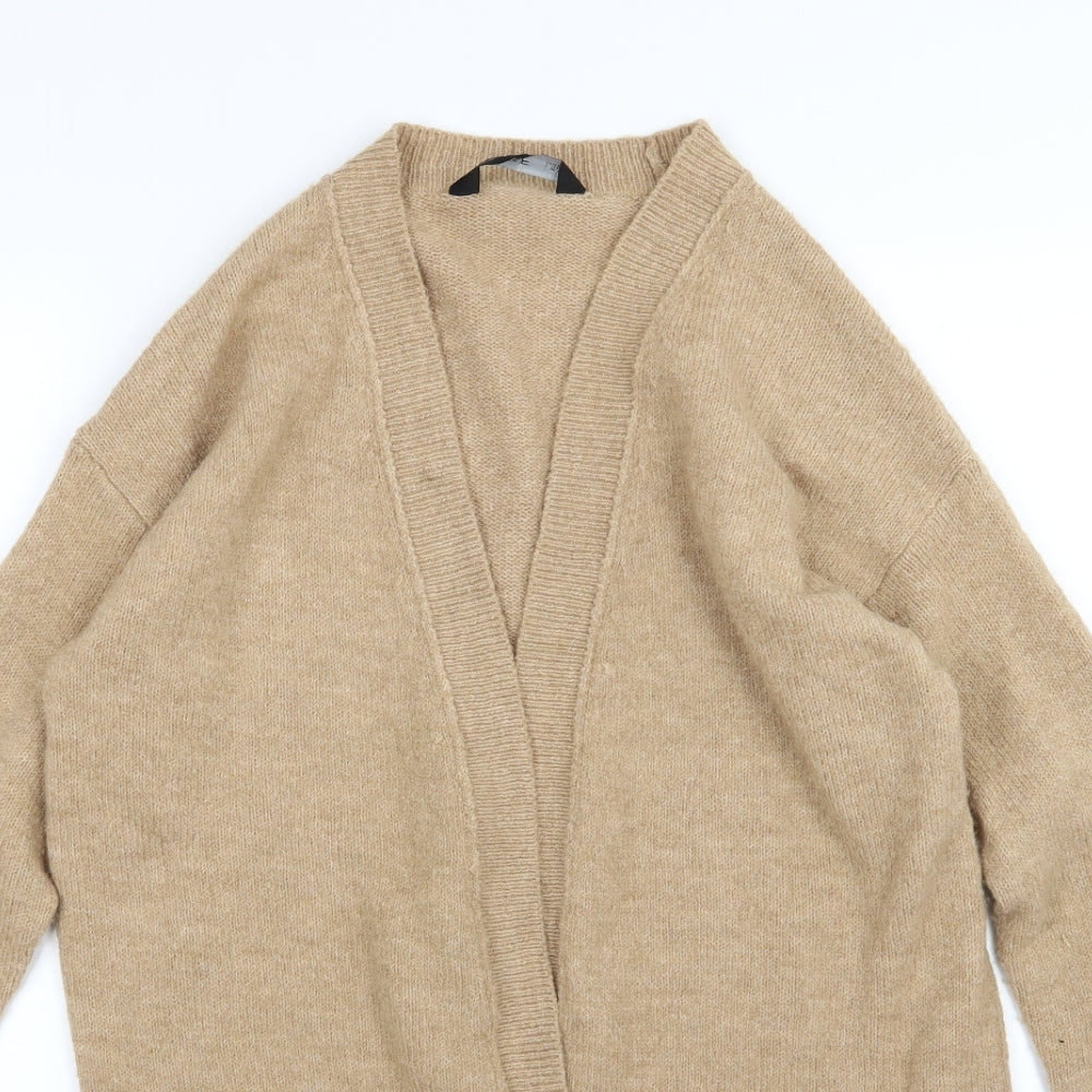 F&F Womens Brown  Knit Cardigan Jumper Size 10