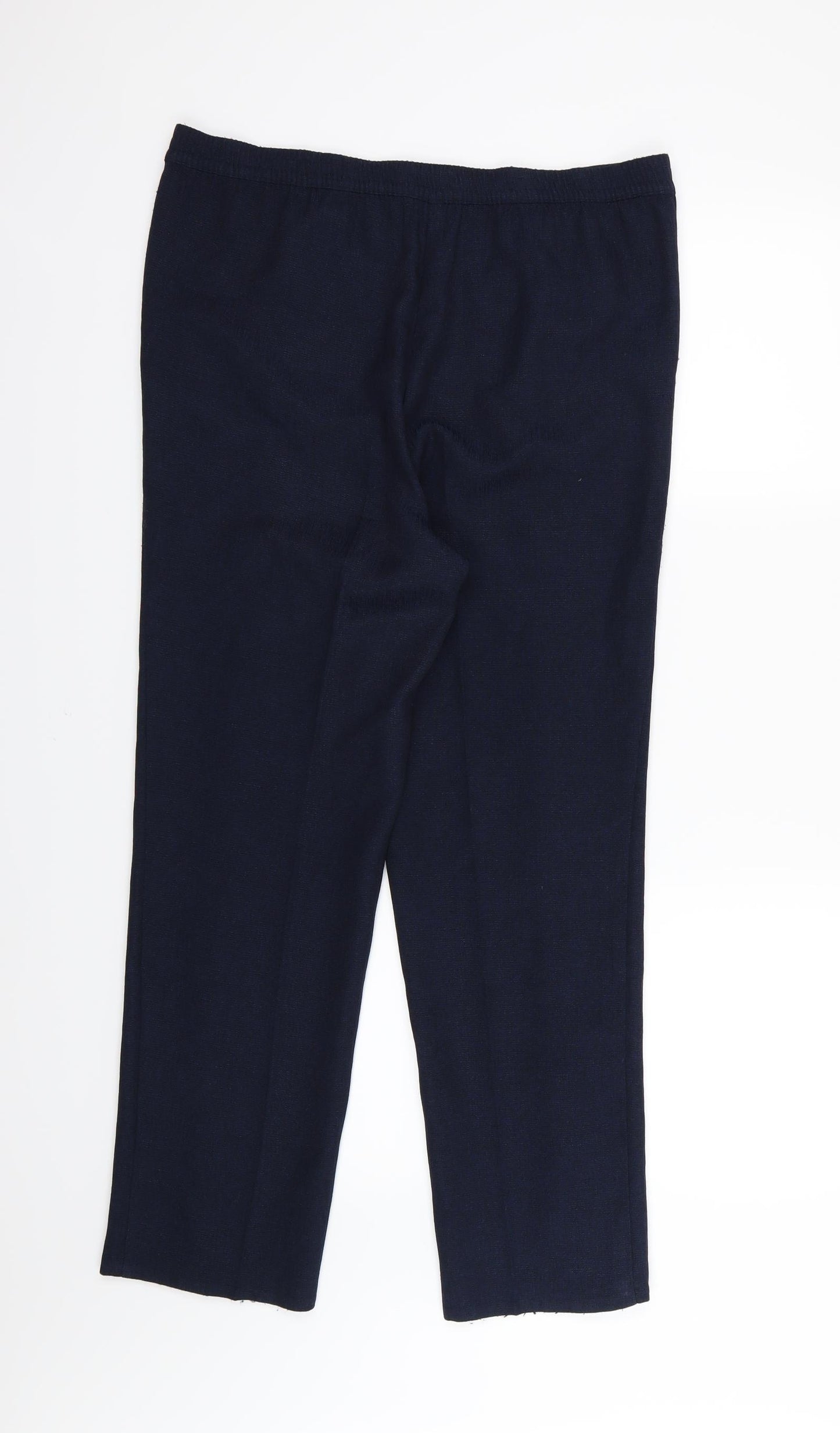 EWM Womens Blue  Rayon Trousers  Size 10 L27 in