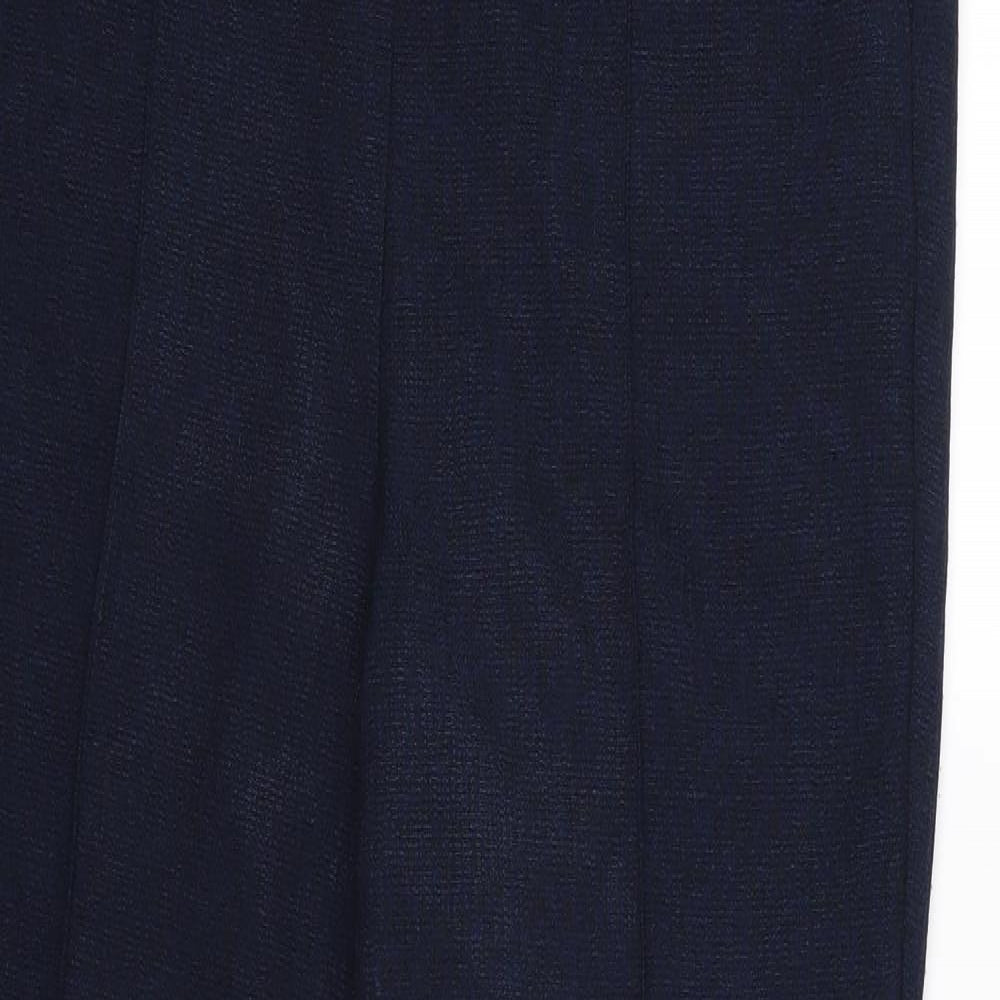 EWM Womens Blue  Rayon Trousers  Size 10 L27 in