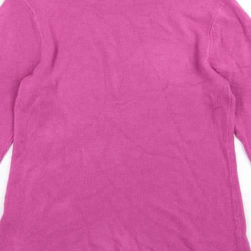 Papaya Womens Pink  Knit Pullover Jumper Size 8