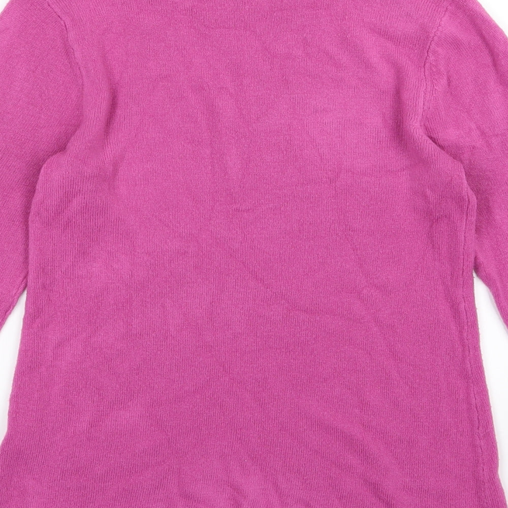 Papaya Womens Pink  Knit Pullover Jumper Size 8