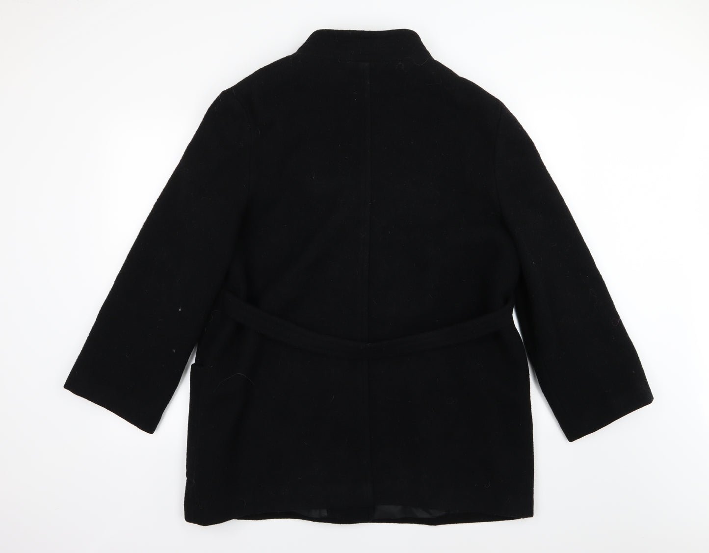 BHS Womens Black   Overcoat Coat Size 18