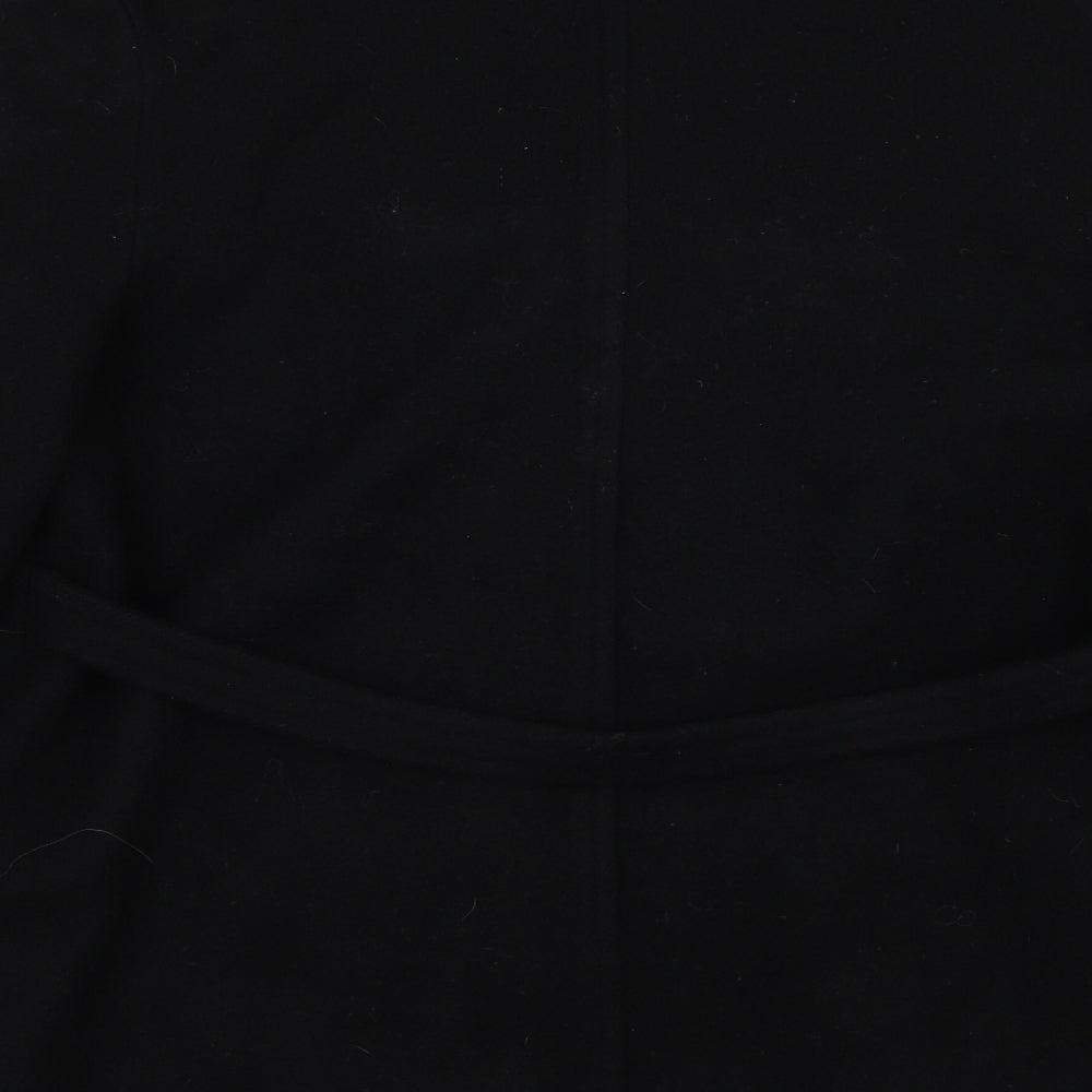 BHS Womens Black   Overcoat Coat Size 18