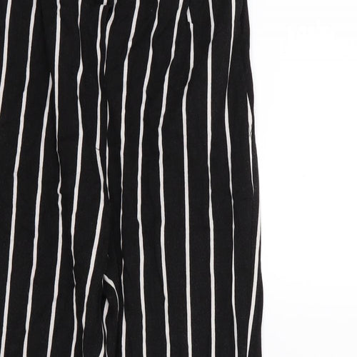 Bershka Womens Black Striped  Trousers  Size M L24 in