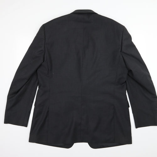 Karl Jackson Mens Grey  Rayon Jacket Suit Jacket Size 46