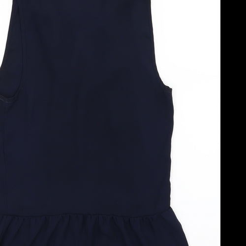 RW&Co Womens Blue  Chiffon Basic Blouse Size S