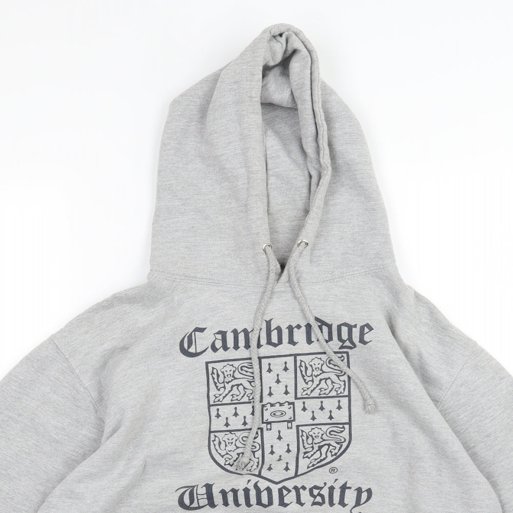 All We Do is Mens Grey  Jersey Pullover Hoodie Size M  - Cambridge University