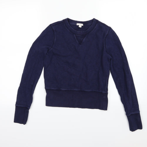 Gap Womens Blue  Jersey Pullover Sweatshirt Size XS