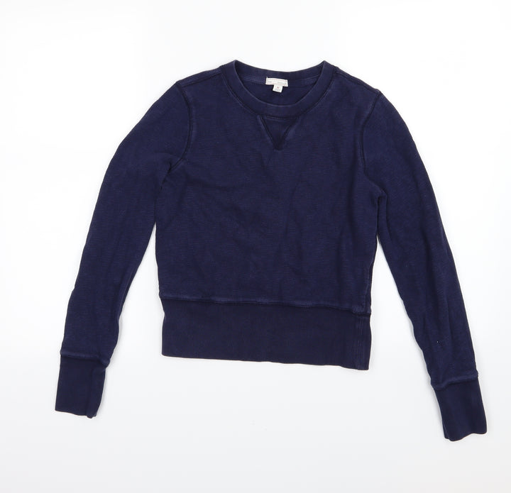 Gap Womens Blue Jersey Pullover Sweatshirt Size XS