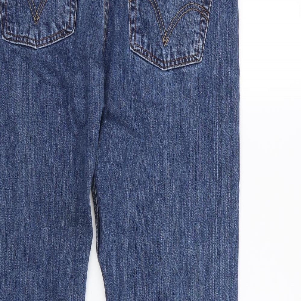 Levi's Mens Blue  Denim Straight Jeans Size 34 L32 in
